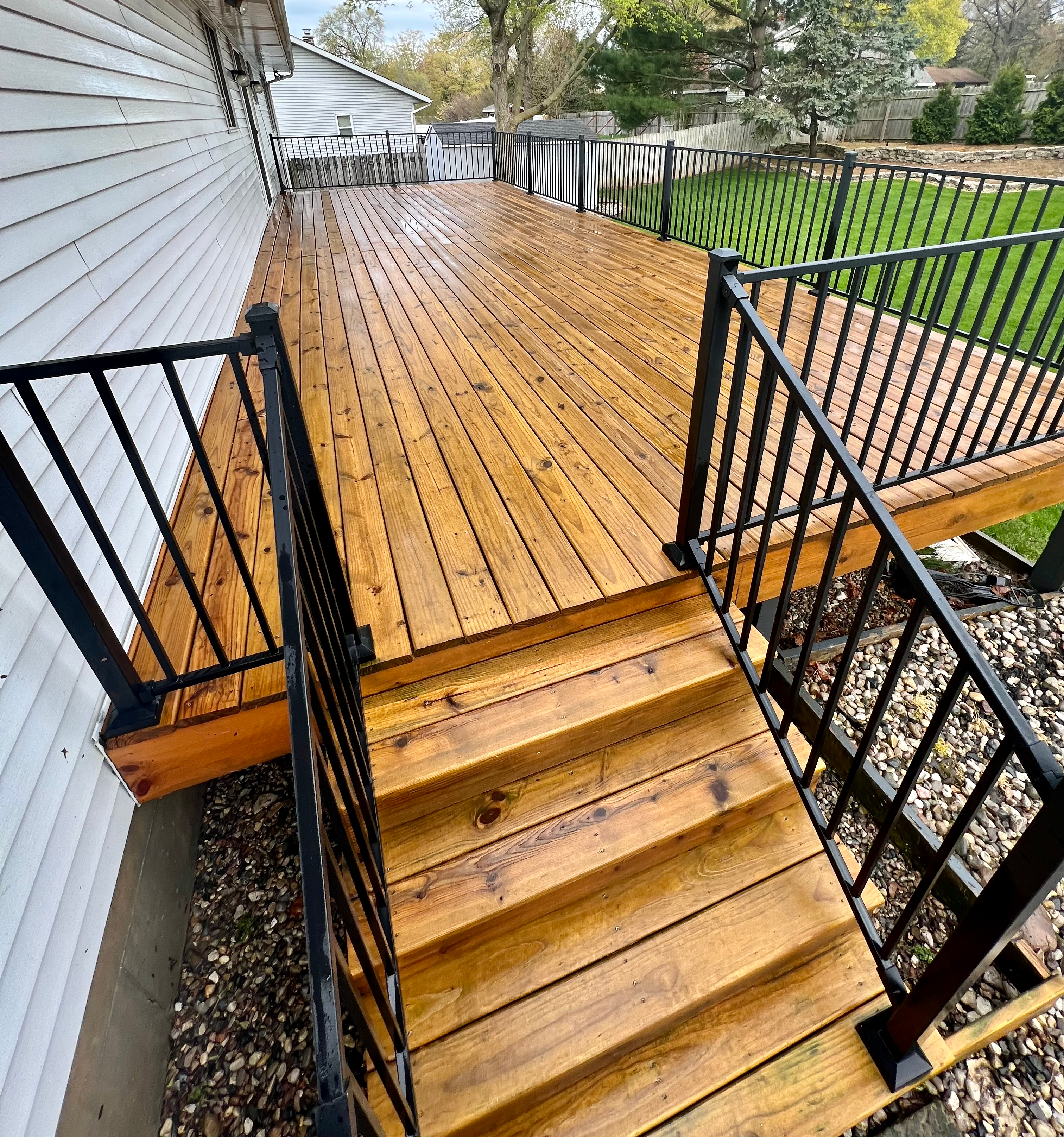 Seasonal Solutions work — residential deck
